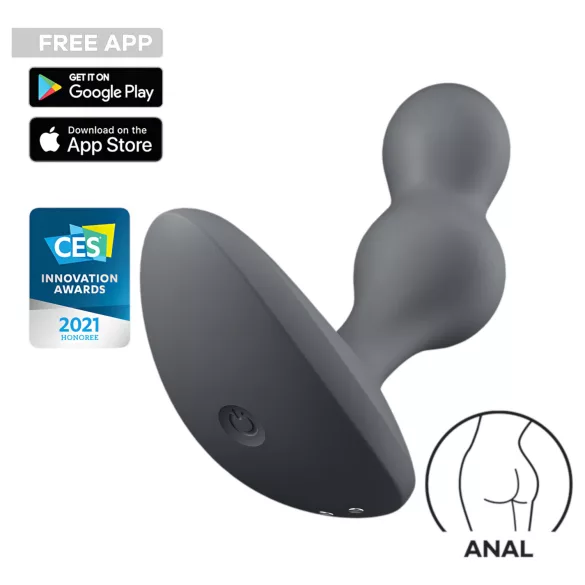 Satisfyer Deep Diver - App-gestuurde anaalvibrator (grijs)