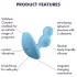 Satisfyer Deep Diver - App-gestuurde anaalvibrator (blauw)