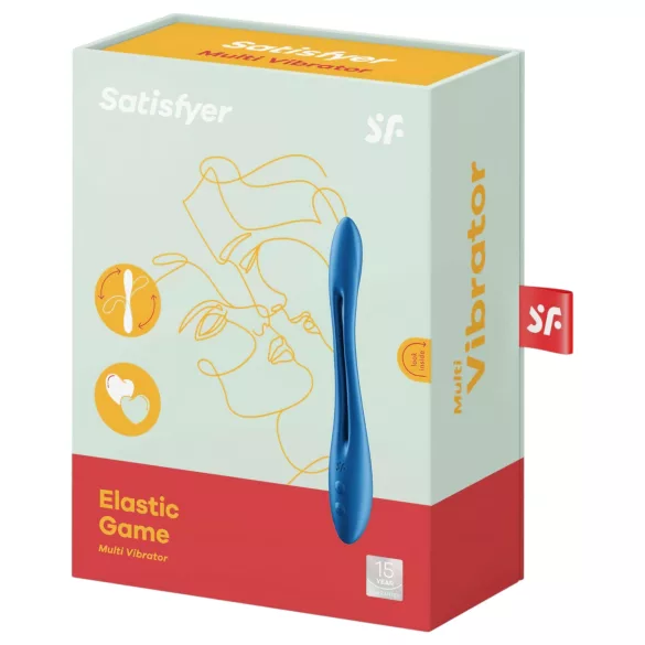 Satisfyer - paarvibrator - flexibel, oplaadbaar - blauw