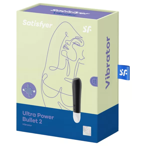 Satisfyer - mini vibrator - waterdicht - zwart