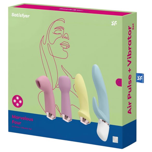 Satisfyer Marvelous Four - vibrator set - oplaadbaar - 4-delig