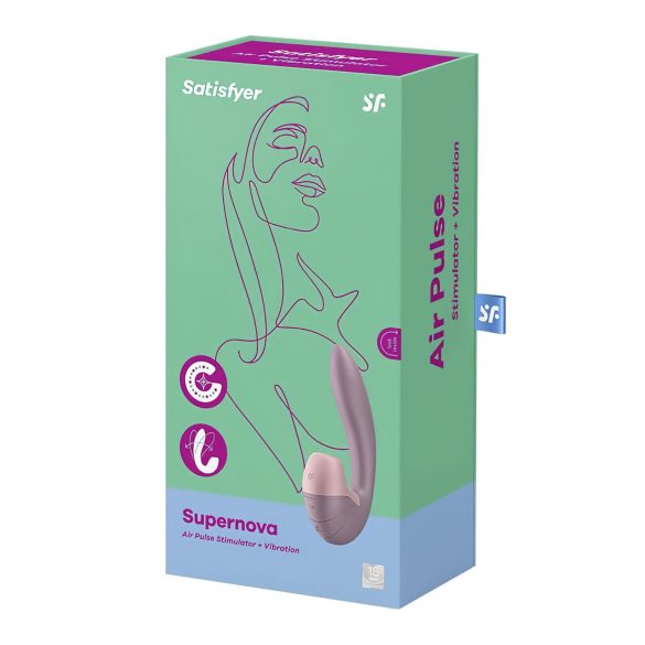 Satisfyer Supernova - oplaadbare luchtgolven 2in1 vibrator (roze)