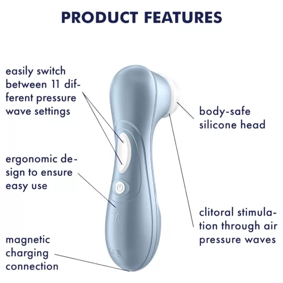 Satisfyer Pro 2 Gen2 - oplaadbare luchtdruk clitorisstimulator - blauw