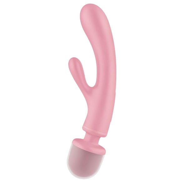 Satisfyer Triple Lover - G-spot en clitorale vibrator - siliconen - roze
