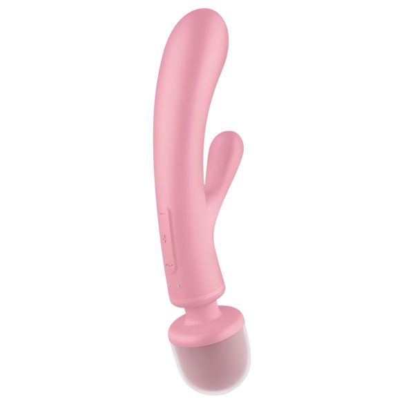 Satisfyer Triple Lover - G-spot en clitorale vibrator - siliconen - roze