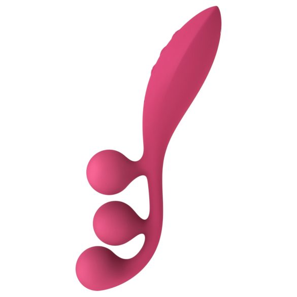 Satisfyer Tri Ball 1 - oplaadbare, multifunctionele vibrator (rood)