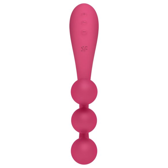 Satisfyer Tri Ball 1 - oplaadbare, multifunctionele vibrator (rood)
