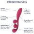 Satisfyer Tri Ball 1 - oplaadbare, multifunctionele vibrator (rood)