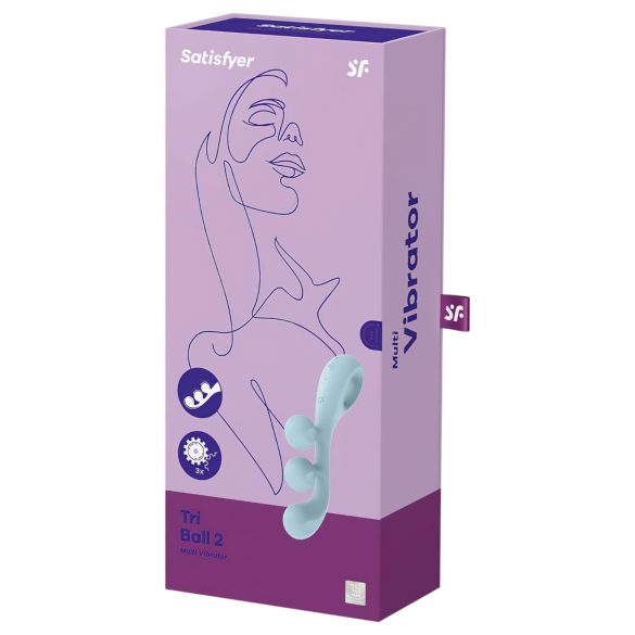 Satisfyer Tri Ball 2 - vibrator - multifunctioneel - groen mint