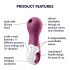 Satisfyer Lucky Libra - luchtdruk clitorisstimulator - paars