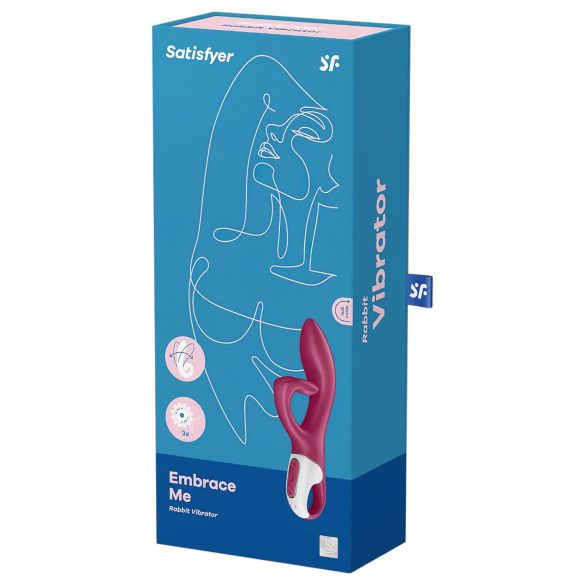 Satisfyer Embrace Me - vibrator met clitorisstimulator - oplaadbaar - rood