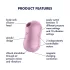 Satisfyer Cotton Candy - luchtdruk clitoris vibrator - oplaadbaar - paars