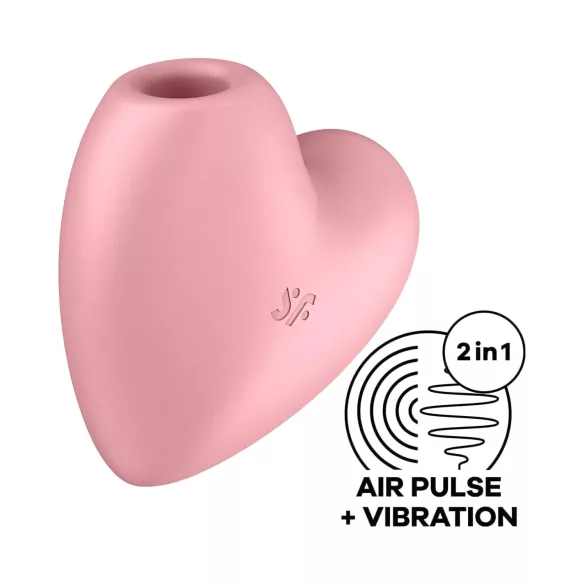 Satisfyer Cutie Heart - luchtdruk clitorisstimulator vibrator - oplaadbaar