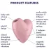 Satisfyer Cutie Heart - luchtdruk clitorisstimulator vibrator - oplaadbaar