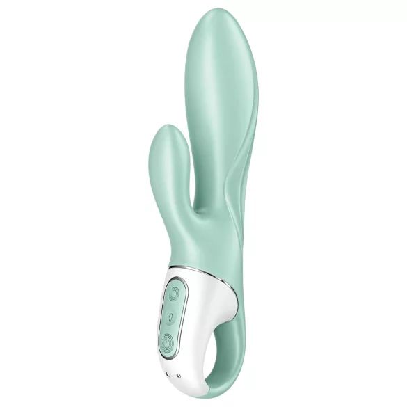 Satisfyer Air Pump Bunny 5 - App-gestuurde opblaasbare vibrator (mint)
