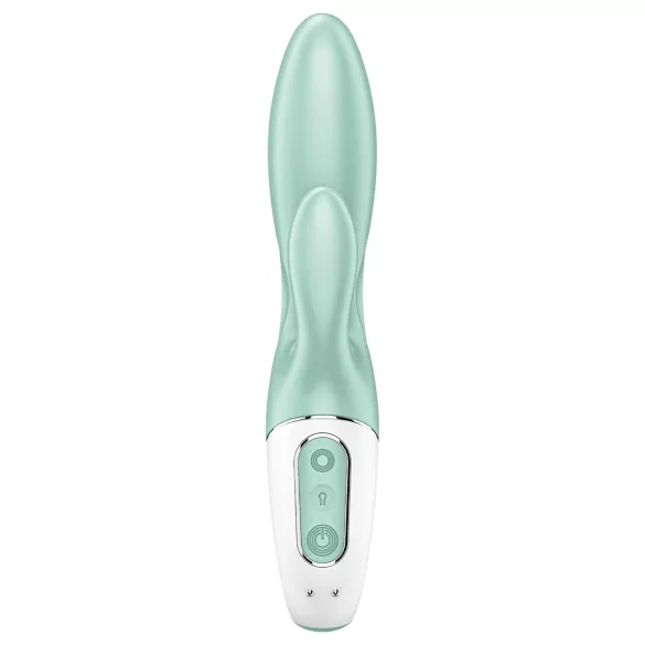 Satisfyer Air Pump Bunny 5 - App-gestuurde opblaasbare vibrator (mint)
