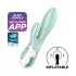 Satisfyer Air Pump Bunny 5 - App-gestuurde opblaasbare vibrator (mint)