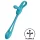 Satisfyer - anale vibrator en penisring - oplaadbaar siliconen blauw