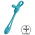 Satisfyer - anale vibrator en penisring - oplaadbaar siliconen blauw