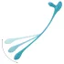 Satisfyer - anale vibrator en penisring - oplaadbaar siliconen blauw