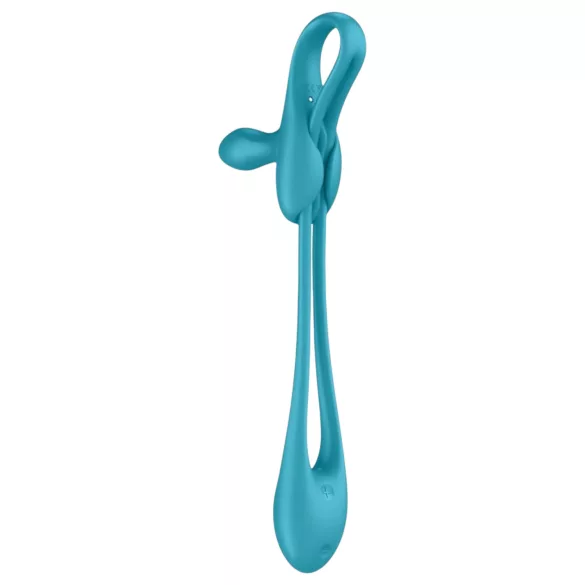 Satisfyer - anale vibrator en penisring - oplaadbaar siliconen blauw