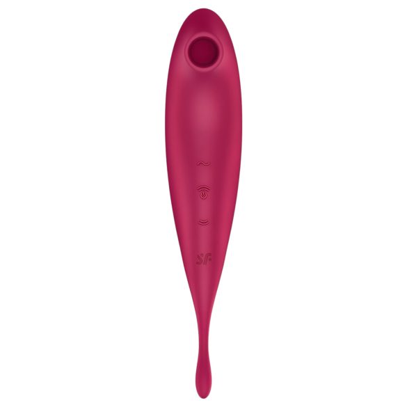 Satisfyer Twirling Pro - clitoris vibrator 2-in-1 - rood