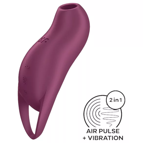 Satisfyer Pocket Pro 1 - luchtdruk clitorisstimulator - oplaadbaar - paars