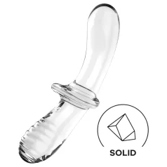   Satisfyer Double Crystal - dubbele dildo - glas - transparant