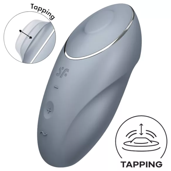Satisfyer - 2-in-1 clitoris vibrator - grijs
