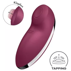   Satisfyer Tap & Climax 2 - 2-in-1 clitorisstimulator en vibrator - rood