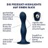 Satisfyer Double Ball-R - verzwaard dildo (blauw)