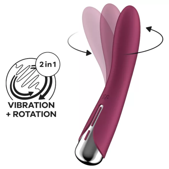Satisfyer - G-spot vibrator met roterende kop - rood