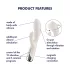 Satisfyer - rabbit vibrator met roterende clitorisstimulator - beige