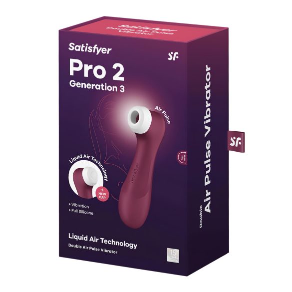 Satisfyer Pro 2 Gen3 - luchtdruk clitorisstimulator - oplaadbaar - rood