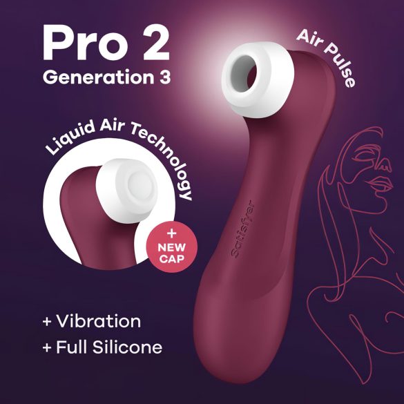 Satisfyer Pro 2 Gen3 - luchtdruk clitorisstimulator - oplaadbaar - rood