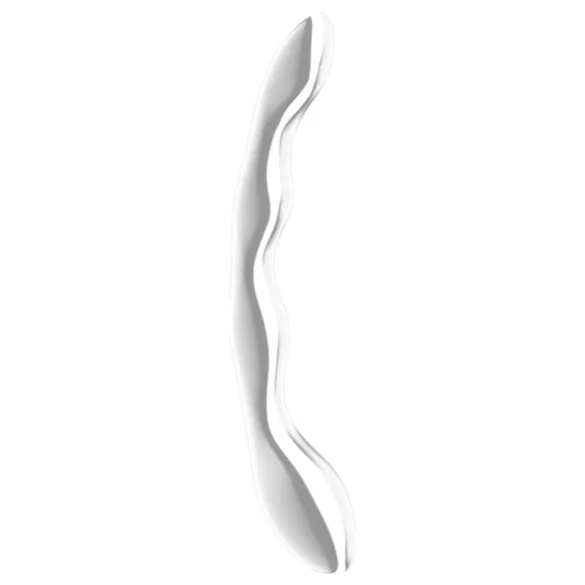Satisfyer Cosmic Crest 2 - metalen dildo - gebogen golfvorm - zilver