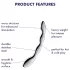 Satisfyer Cosmic Crest 2 - metalen dildo - gebogen golfvorm - zilver