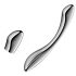 Satisfyer Pure Gravity 1 – Geribbelde Stalen Dildo (Zilver)