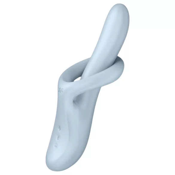 Satisfyer Heat Flex 4 - verwarmende vibrator met clitorisstimulator (zilver)