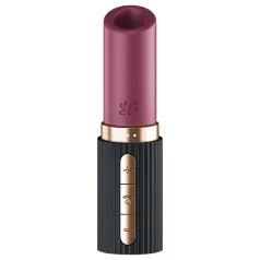   Satisfyer Deep Kiss - luchtdruk vibrator - lippenstift vorm - zwart