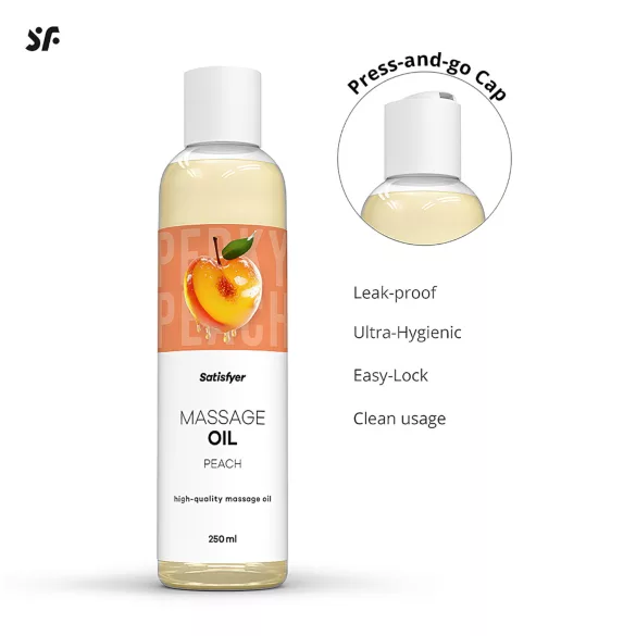 Satisfyer - massageolie - perzik geur - 250ml