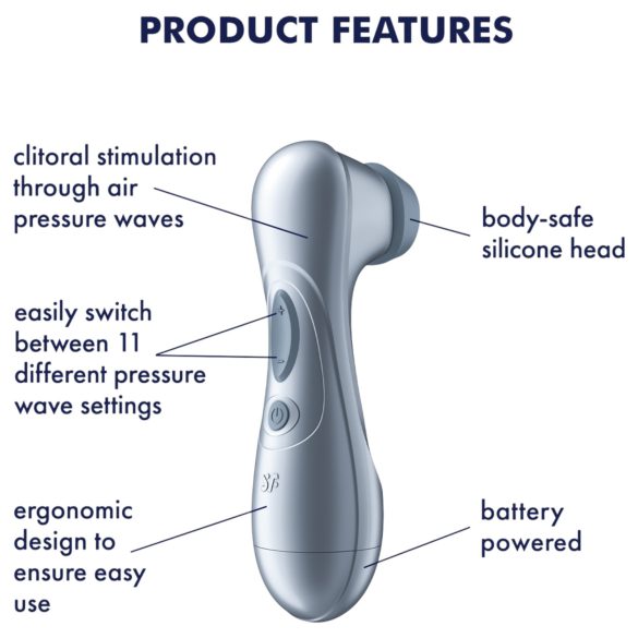 Satisfyer Pro2 Gen2 - clitorisstimulator met luchtdruk - blauw