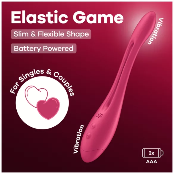Satisfyer - paar vibrator - flexibel ontwerp - siliconen pink