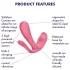 Satisfyer Top Secret+ - draagbare G-punt- en anaalvibrator (roze)