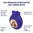 EIS - likvibrator - draagbaar model - siliconen lila