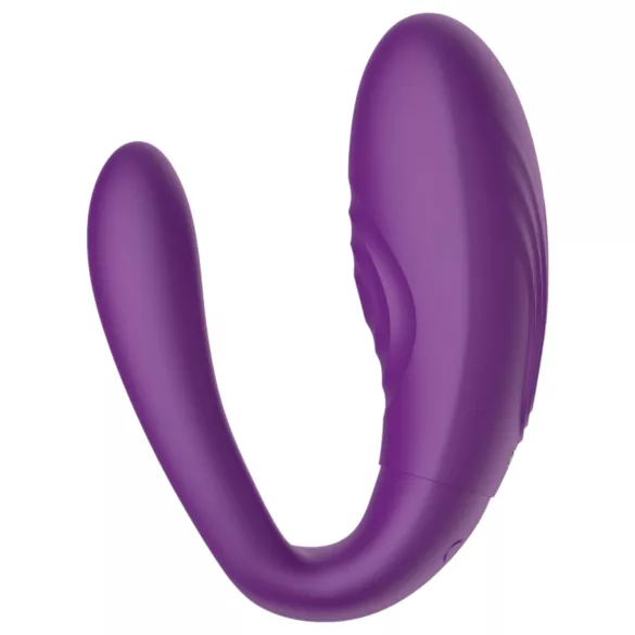 Mrow - koppel vibrator - oplaadbaar waterdicht 3 motoren - paars