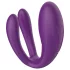 Mrow - koppel vibrator - oplaadbaar waterdicht 3 motoren - paars