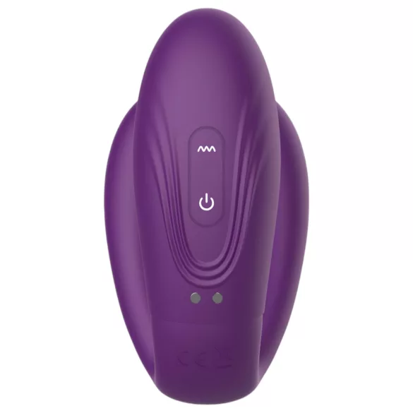 Mrow - koppel vibrator - oplaadbaar waterdicht 3 motoren - paars