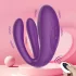 Mrow - koppel vibrator - oplaadbaar waterdicht 3 motoren - paars