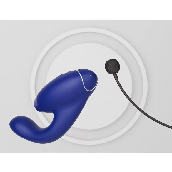 Womanizer Duo 2 - vibrator voor clitoris en G-spot - blauw
